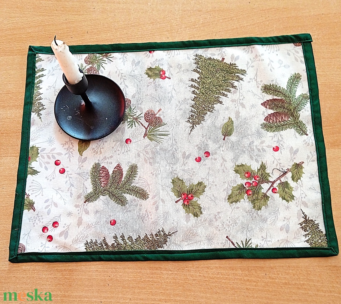 Tányér alátét, karácsonyi - otthon & életmód - konyhafelszerelés, tálalás - tálalás - tányér- és poháralátét - Meska.hu