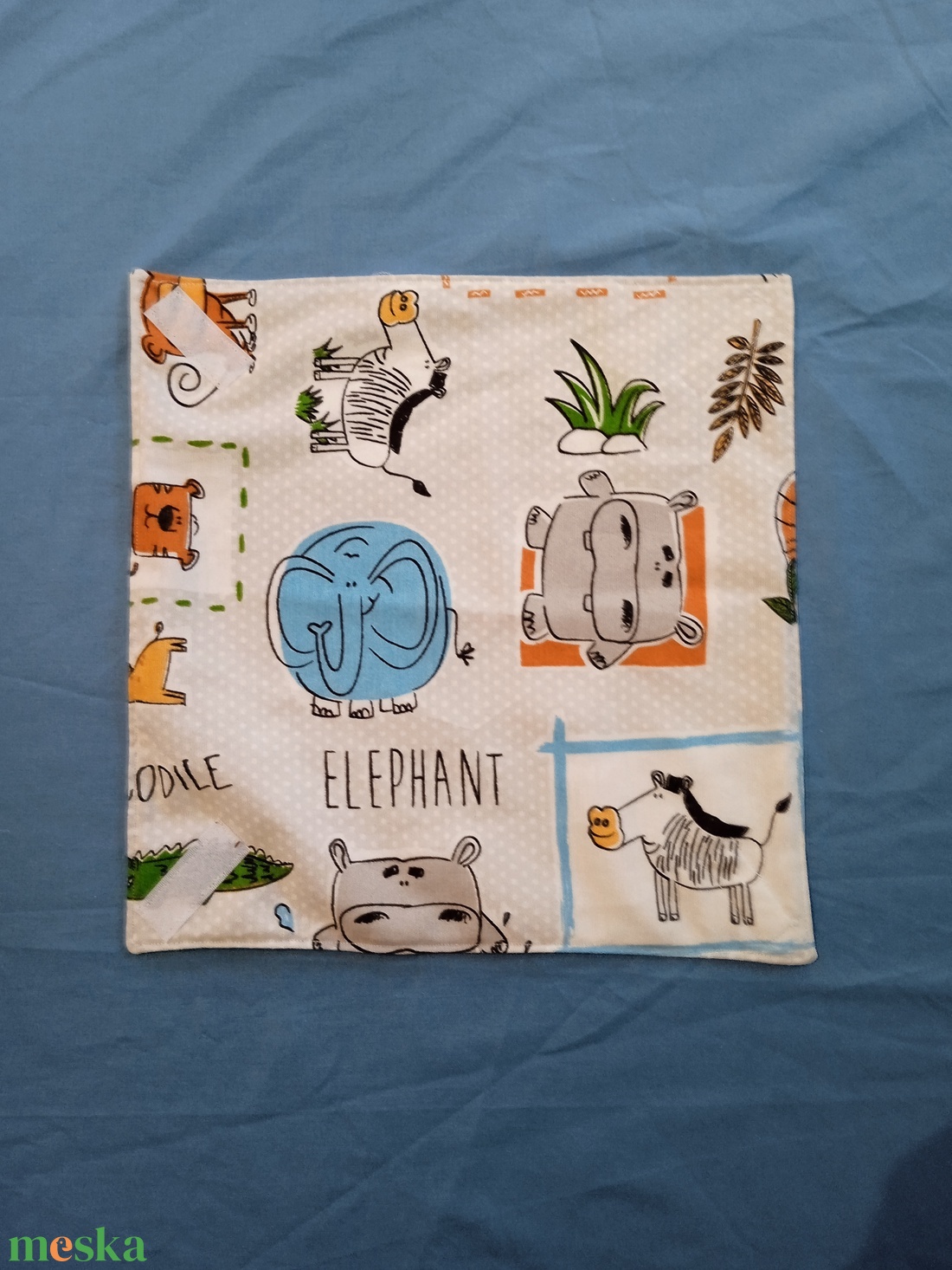 Öko szendvicscsomagoló, újra szalvéta - rajzos állatfigurák - táska & tok - uzsonna- & ebéd tartó - szendvics csomagoló - Meska.hu