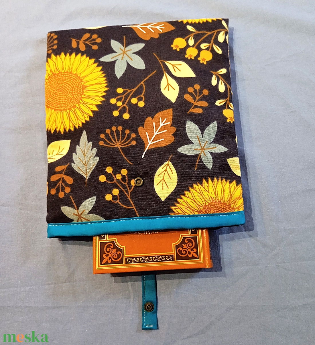 Könyvtok - őszies levelek - könyv & zene - könyvtok - Meska.hu