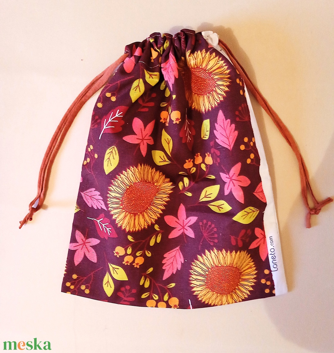 Kenyeres zsák - őszi levelek - táska & tok - bevásárlás & shopper táska - kenyeres zsák - Meska.hu