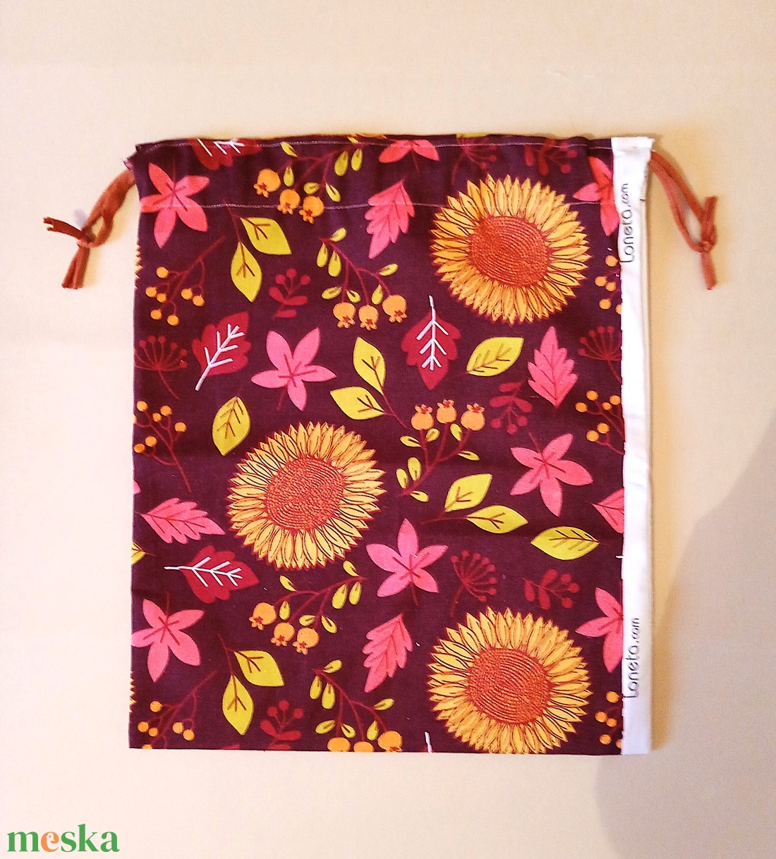 Kenyeres zsák - őszi levelek - táska & tok - bevásárlás & shopper táska - kenyeres zsák - Meska.hu