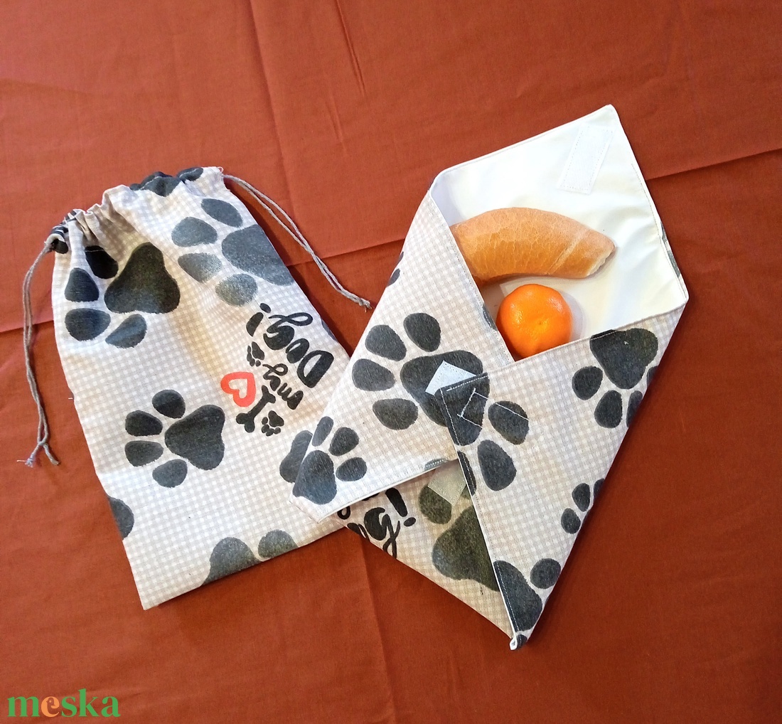 Tappancs mintás, mosható uzsonnacsomagoló szett - ékszer - karóra és ékszeróra - zsebóra - Meska.hu