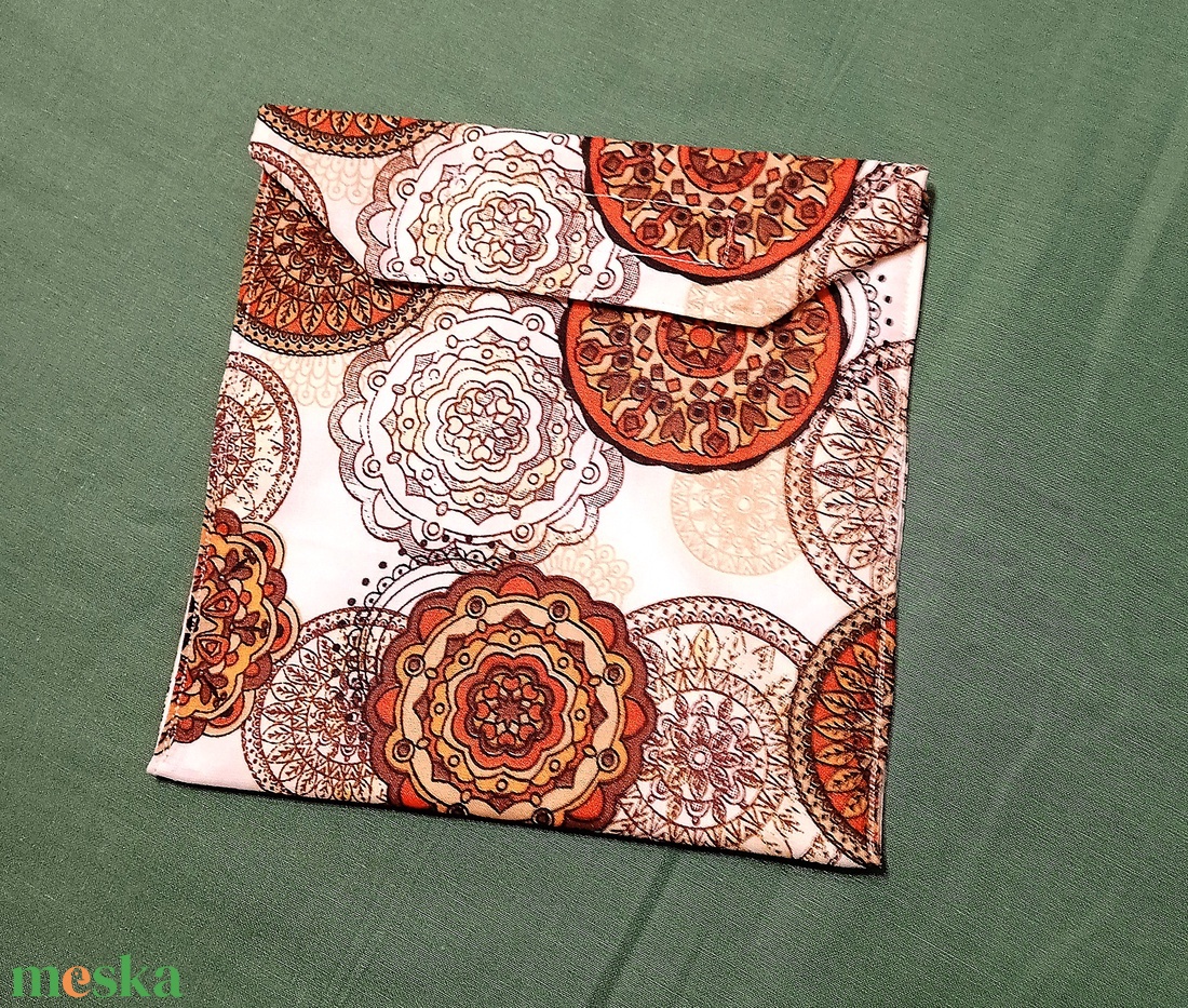 Tépőzáras snackbag,  uzsonnatasak, szendvics tartó - mandala mintás - táska & tok - bevásárlás & shopper táska - kenyeres zsák - Meska.hu