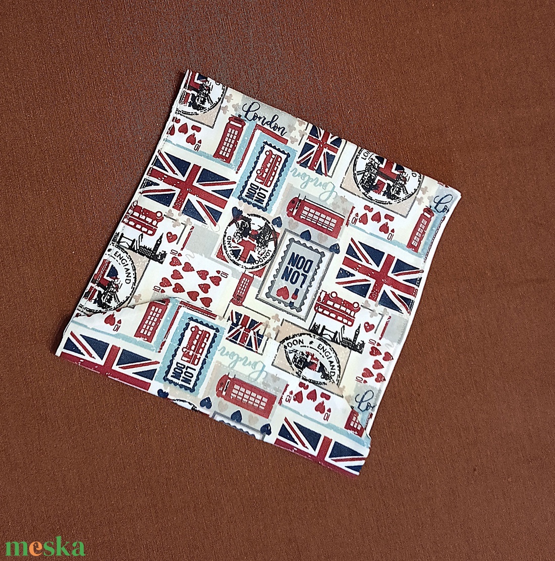 Tépőzáras snackbag,  uzsonnatasak, szendvics tartó - London - táska & tok - bevásárlás & shopper táska - kenyeres zsák - Meska.hu