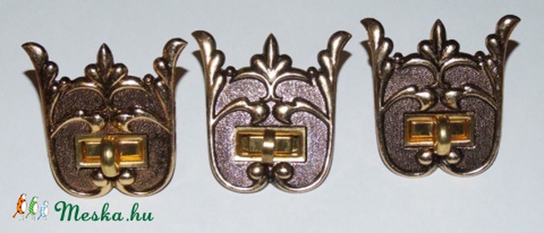 Díszes csat táskacsat zár hagyatékból - kellékek & szerszámok - gyöngyfűzés kellékek - egyéb alkatrész - egyéb alkatrész - Meska.hu