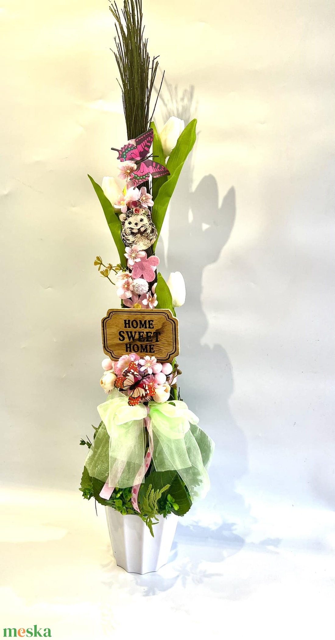 Tavaszfa -ajtó üdvözlő dekor  - otthon & életmód - dekoráció - ajtó- és ablak dekoráció - ajtódísz & kopogtató - Meska.hu