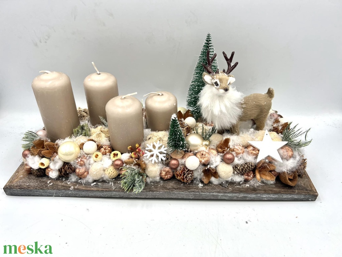 Szarvasos 4 gyertyás karácsonyi / adventi asztaldísz - karácsony - adventi díszek - adventi asztaldísz - Meska.hu Szarvasos 4 gyertyás karácsonyi / adventi asztaldísz - karácsony - adventi díszek - adventi asztaldísz - Meska.hu