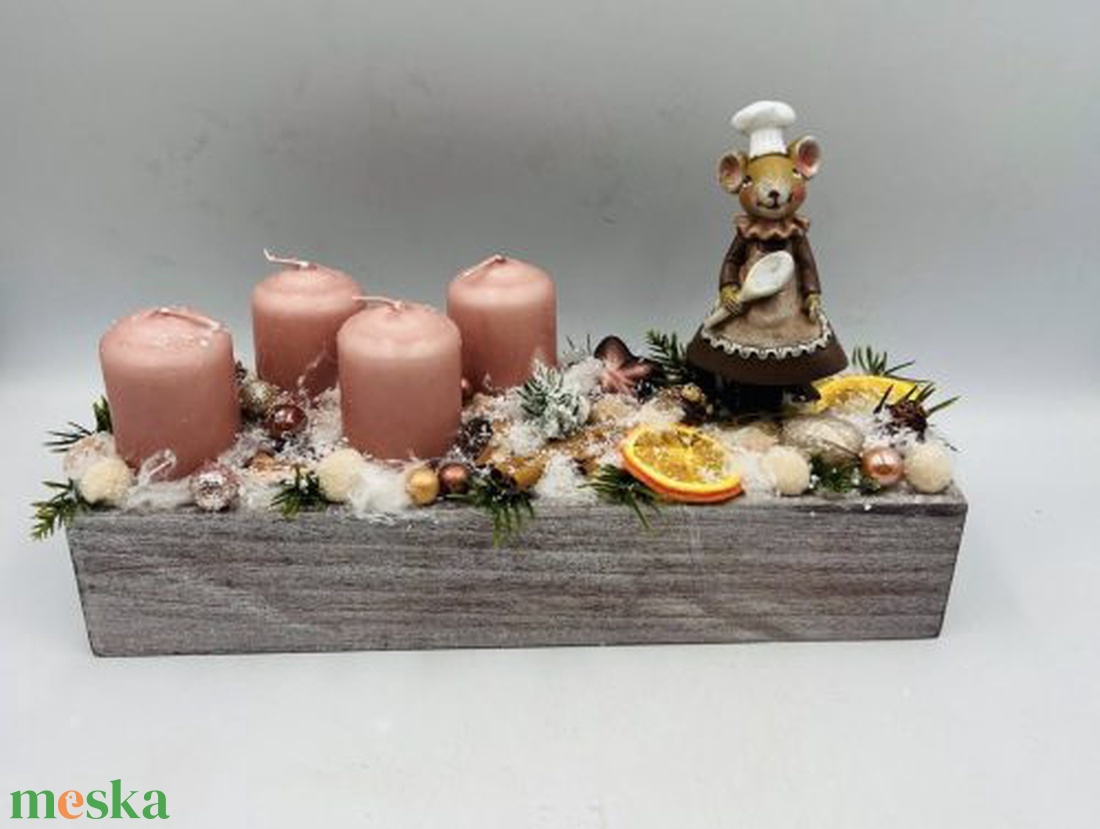  MINDEN AMI KARÁCSONY (ASZTALDÍSZ,AJTÓDÍSZ,DEKOROK STB) ADVENTI 4 GYERTYÁS ASZTALDÍSZ és AJTÓDÍSZEK 30 cm-es adventi asz - karácsony - adventi díszek - adventi asztaldísz - Meska.hu
