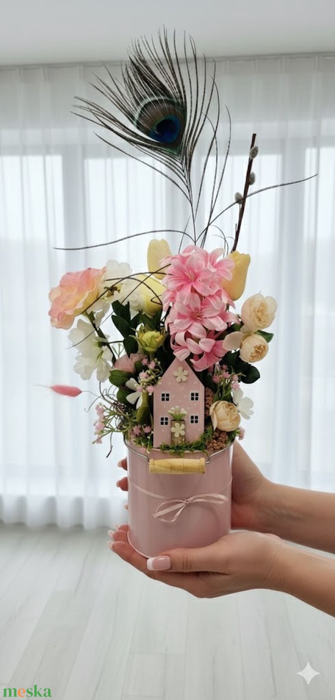 Vendégváró Ajtódísz Figurával � 30�42 cm, Maradandó Dekoráció - otthon & életmód - dekoráció - ajtó- és ablak dekoráció - ajtódísz & kopogtató - Meska.hu