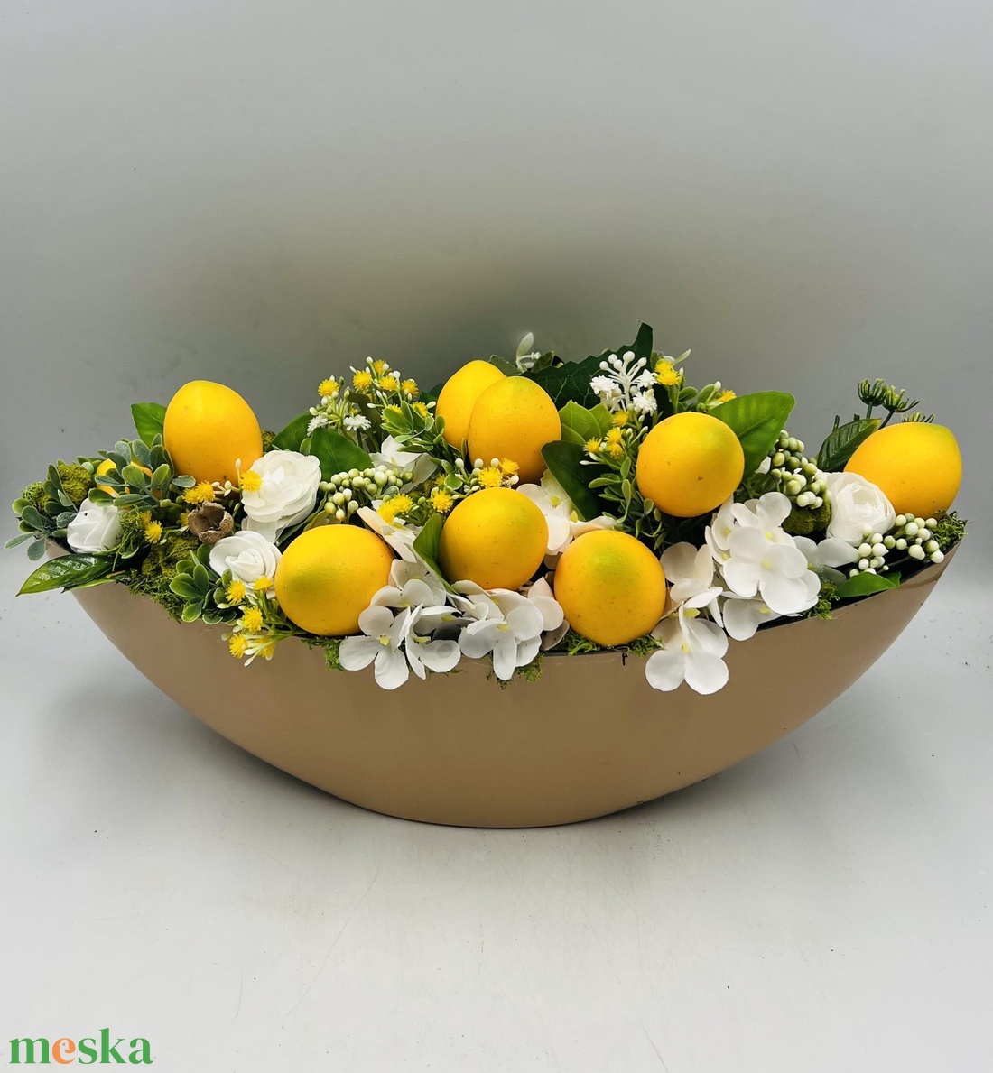 Citromos asztaldísz - otthon & életmód - dekoráció - asztal és polc dekoráció - asztaldísz - Meska.hu