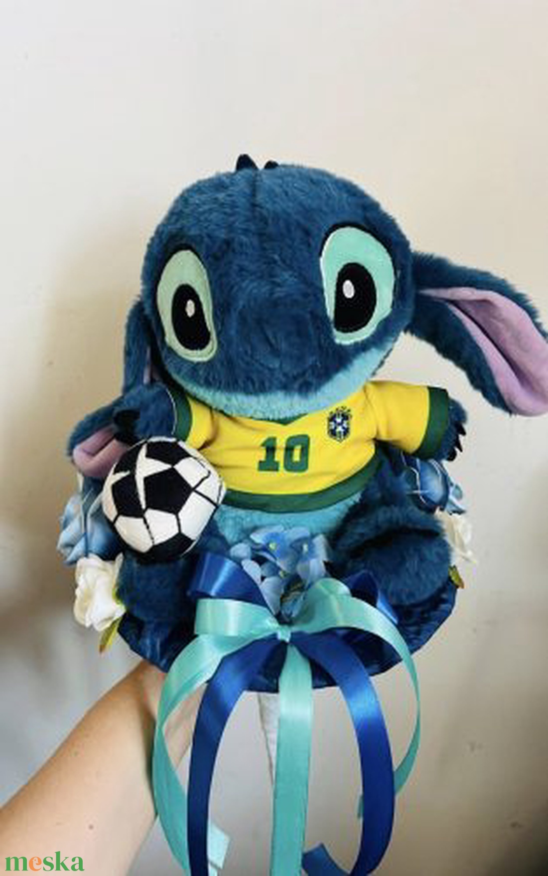 Stitch focis örökvirág csokor � különleges ballagási ajándék fiúknak (2.) - otthon & életmód - virágdekoráció - virágok - virágcsokor - Meska.hu