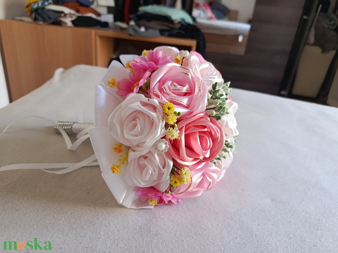 Menyasszonyi csokor - esküvő - menyasszonyi- és dobócsokor - Meska.hu