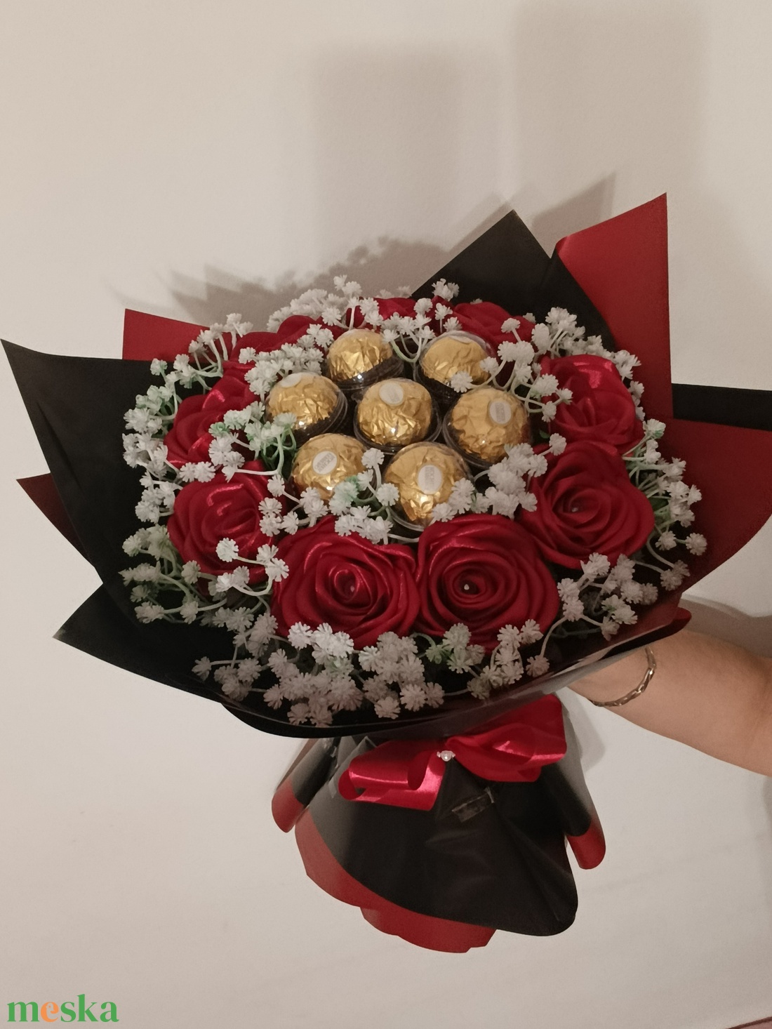 Ballagási örök csokor - otthon & életmód - virágdekoráció - virágok - virágcsokor - Meska.hu