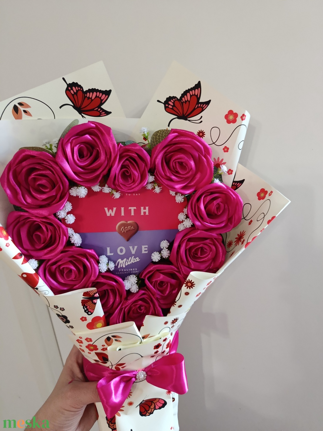 Ballagó csokor  - otthon & életmód - virágdekoráció - virágok - virágcsokor - Meska.hu