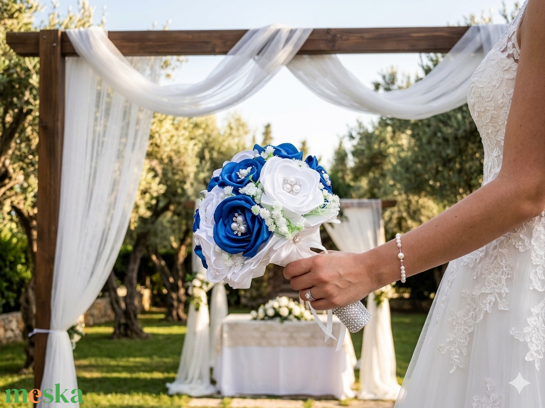 Menyasszonyi csokor  - esküvő - menyasszonyi- és dobócsokor - Meska.hu