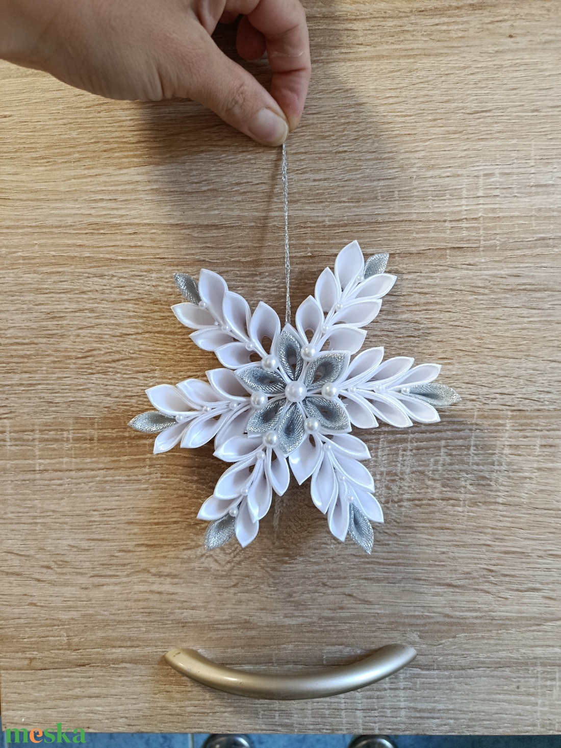 Hópehely - karácsony - karácsonyi lakásdekoráció - karácsonyfadíszek - Meska.hu