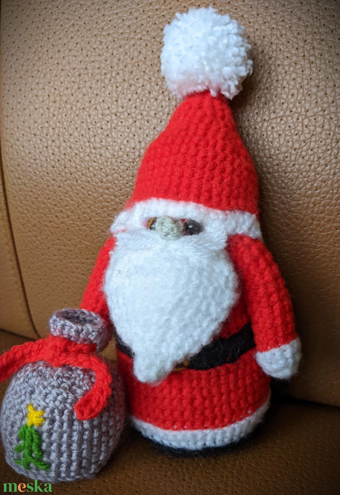 Zsákos Mikulás - karácsony - karácsonyi lakásdekoráció - karácsonyi manók, figurák - Meska.hu