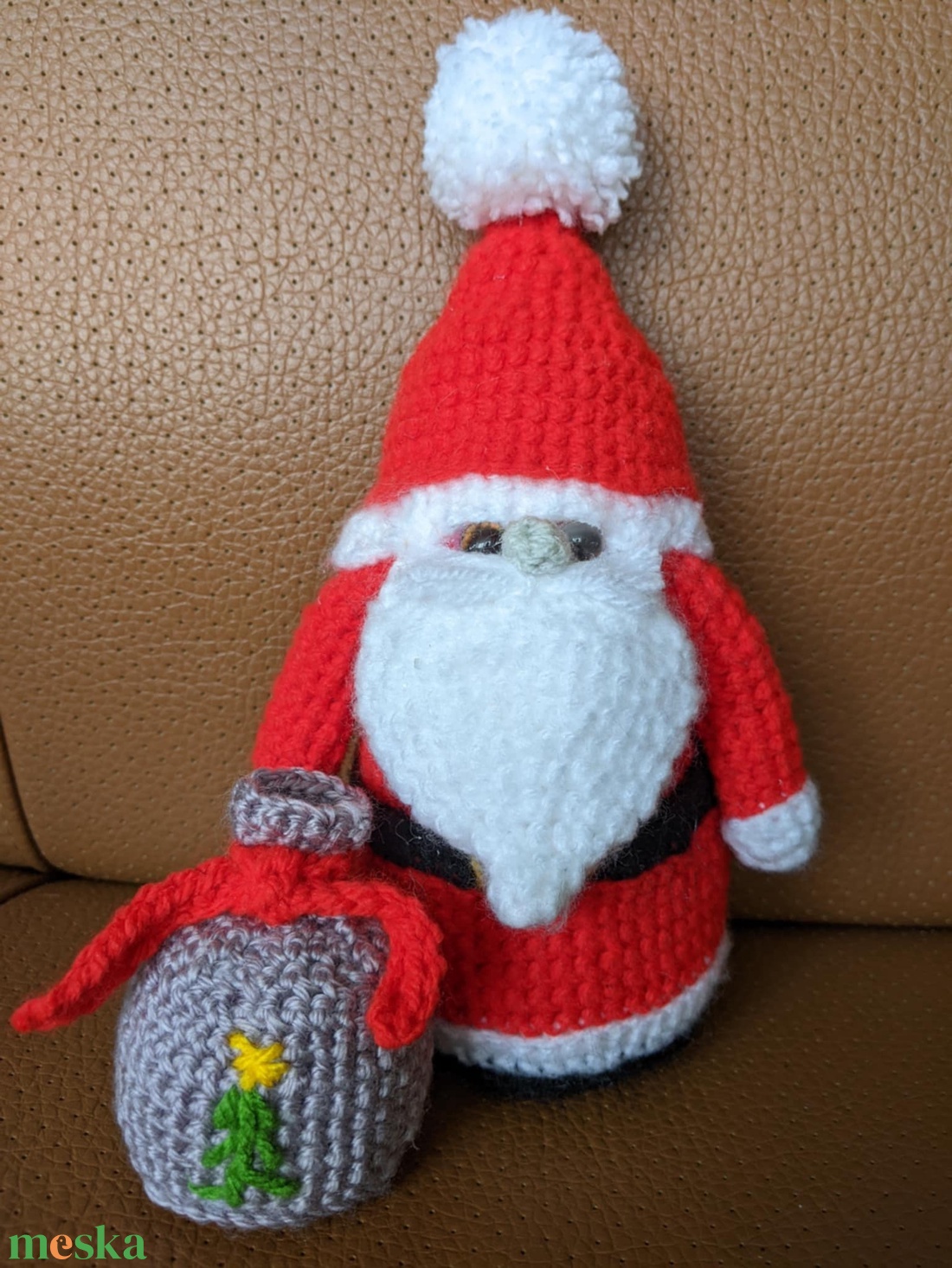 Zsákos Mikulás - karácsony - karácsonyi lakásdekoráció - karácsonyi manók, figurák - Meska.hu