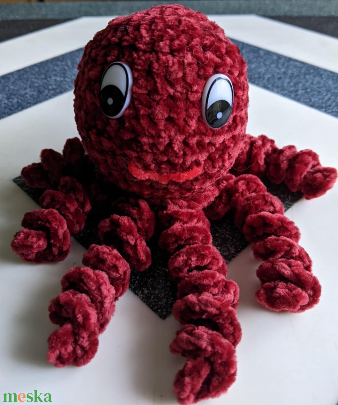 Horgolt polip - játék & sport - plüssállat & játékfigura - polip, medúza - Meska.hu