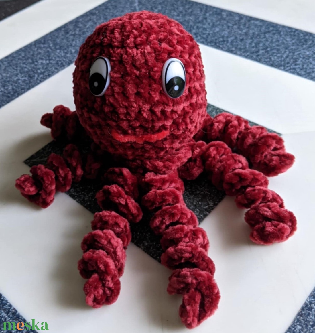 Horgolt polip - játék & sport - plüssállat & játékfigura - polip, medúza - Meska.hu