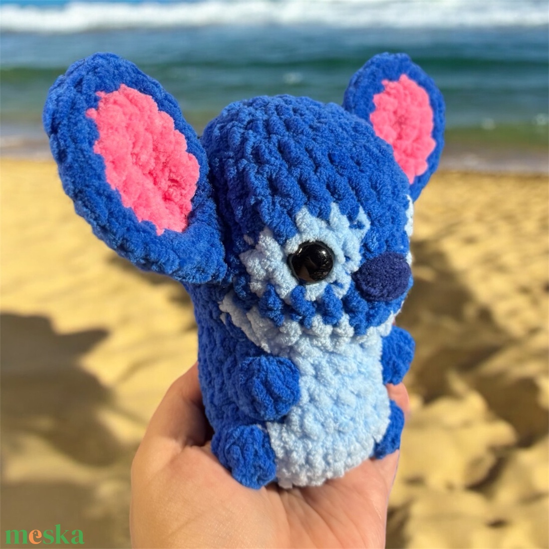 Horgolt Stitch plüss kézzel készült figura kék és rózsaszín színben - játék & sport - plüssállat & játékfigura - más figura - Meska.hu Horgolt Stitch plüss kézzel készült figura kék és rózsaszín színben - játék & sport - plüssállat & játékfigura - más figura - Meska.hu