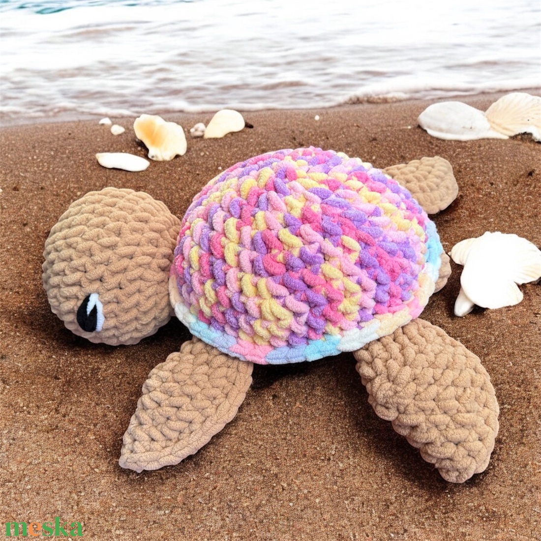 Horgolt színes tengeri teknős (amigurumi) - játék & sport - plüssállat & játékfigura - más figura - Meska.hu Horgolt színes tengeri teknős (amigurumi) - játék & sport - plüssállat & játékfigura - más figura - Meska.hu