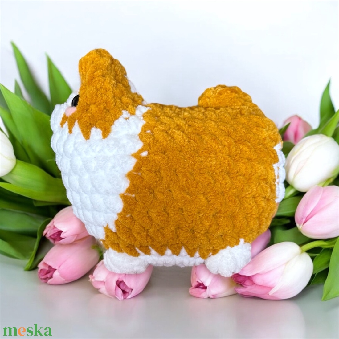 Horgolt corgi plüss (mustár-fehér) - játék & sport - plüssállat & játékfigura - kutya - Meska.hu Horgolt corgi plüss (mustár-fehér) - játék & sport - plüssállat & játékfigura - kutya - Meska.hu