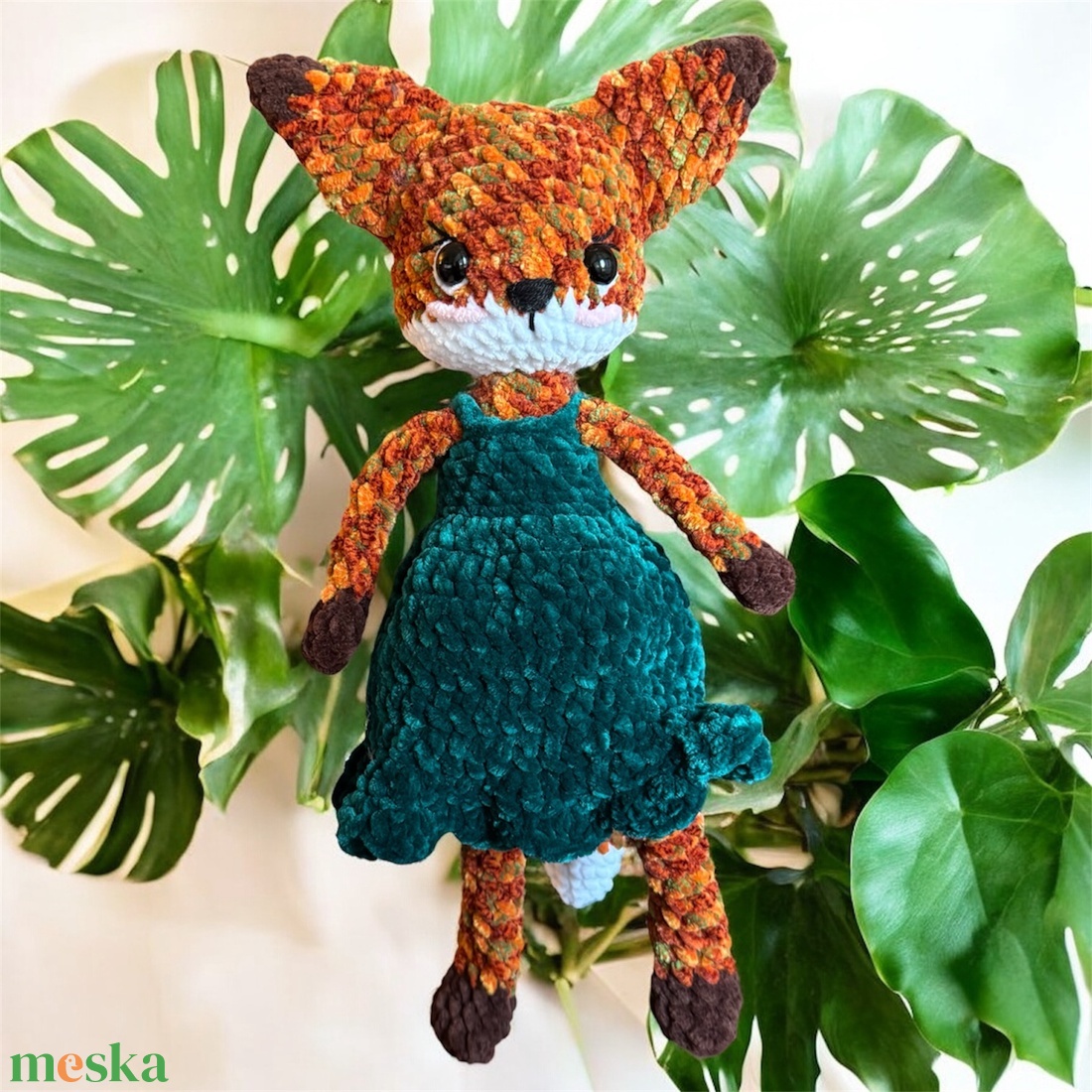 Romy, a horgolt róka plüss kézzel készült, öltöztethető játék (35 cm) - játék & sport - plüssállat & játékfigura - róka - Meska.hu Romy, a horgolt róka plüss kézzel készült, öltöztethető játék (35 cm) - játék & sport - plüssállat & játékfigura - róka - Meska.hu