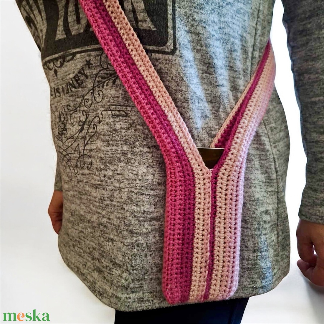 Telefon Zokni � Horgolt iPhone Pocket dupe (Hosszú) - táska & tok - pénztárca & más tok - telefontok - Meska.hu