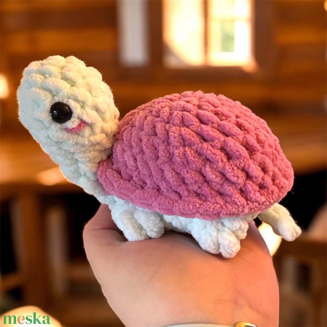 Horgolt mini teknős (amigurumi) - játék & sport - plüssállat & játékfigura - más figura - Meska.hu