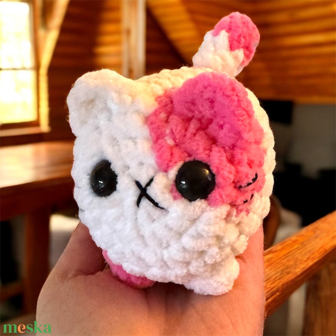 Horgolt mini vekni cica  - játék & sport - plüssállat & játékfigura - cica - Meska.hu