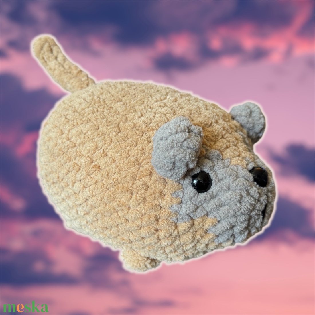 Horgolt vekni kutyus (Mopsz)  - játék & sport - plüssállat & játékfigura - kutya - Meska.hu