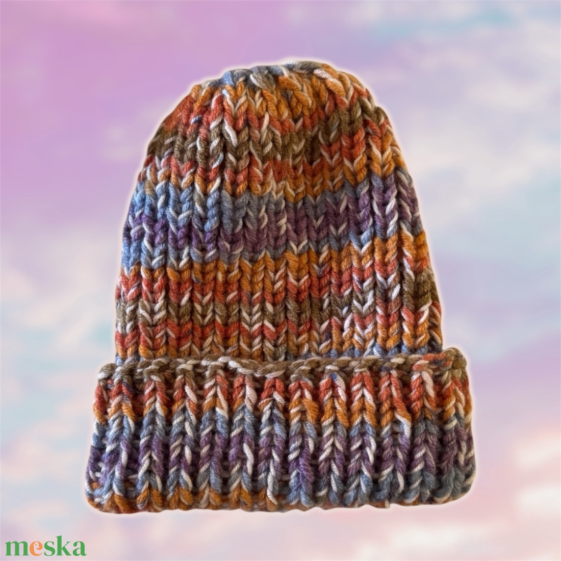 Kötött vastag sapka - ruha & divat - sál, sapka, kendő - sapka - Meska.hu