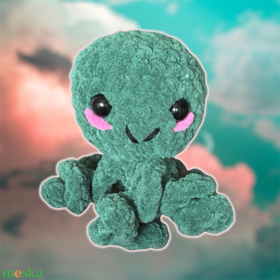 Horgolt mini polip - játék & sport - plüssállat & játékfigura - polip, medúza - Meska.hu