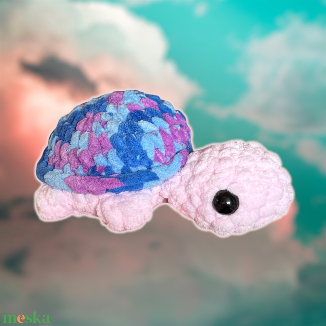 Horgolt mini tengeri teknős - játék & sport - plüssállat & játékfigura - teknős - Meska.hu