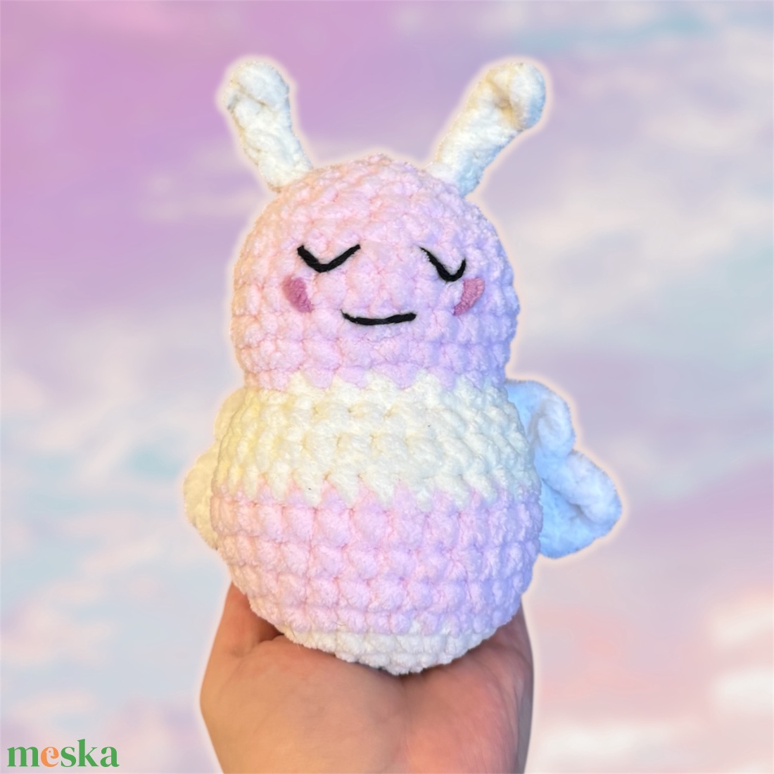 Horgolt pink súlyozott méhecske - játék & sport - plüssállat & játékfigura - más figura - Meska.hu