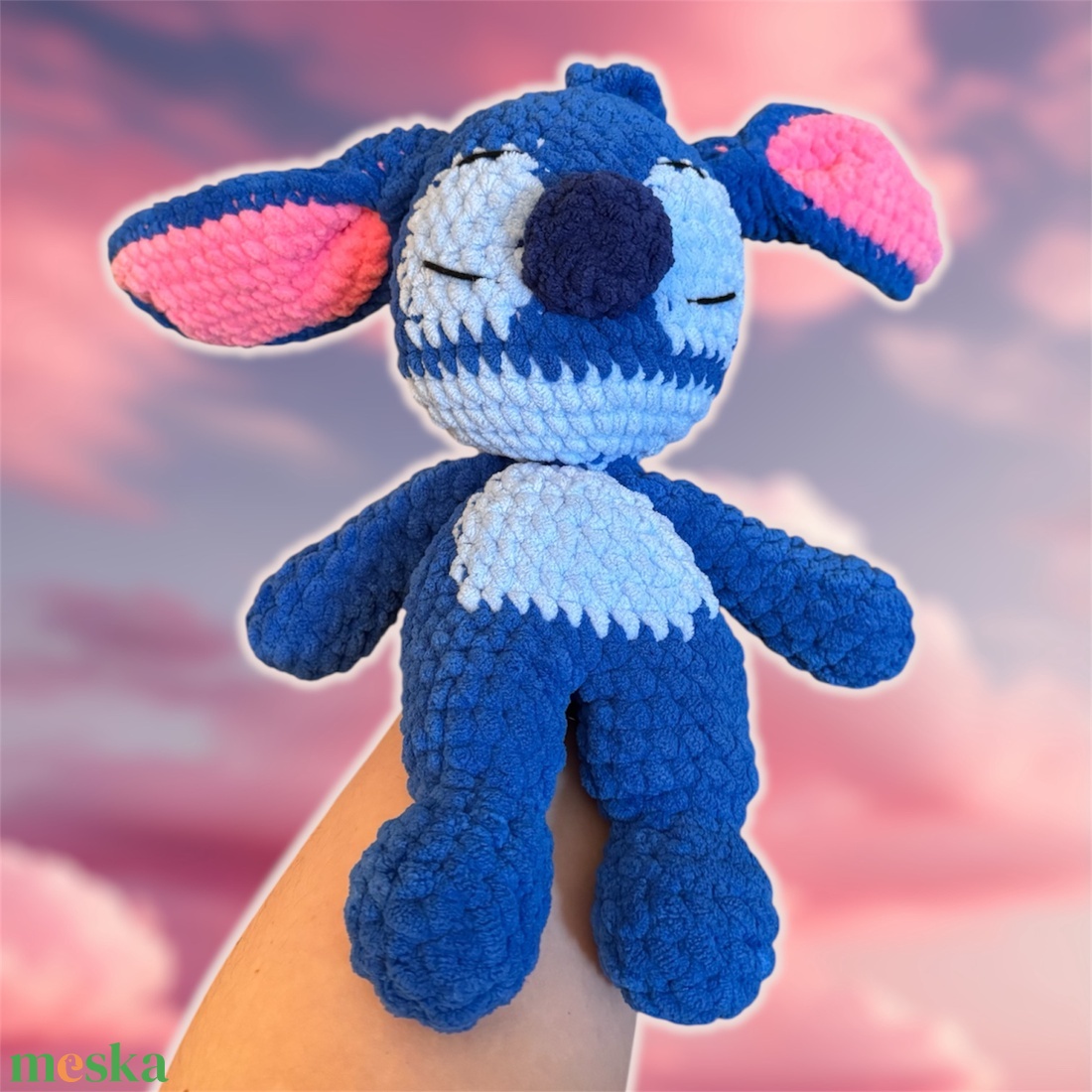 Horgolt Stitch alvóka - játék & sport - plüssállat & játékfigura - plüss mesefigurák - Meska.hu