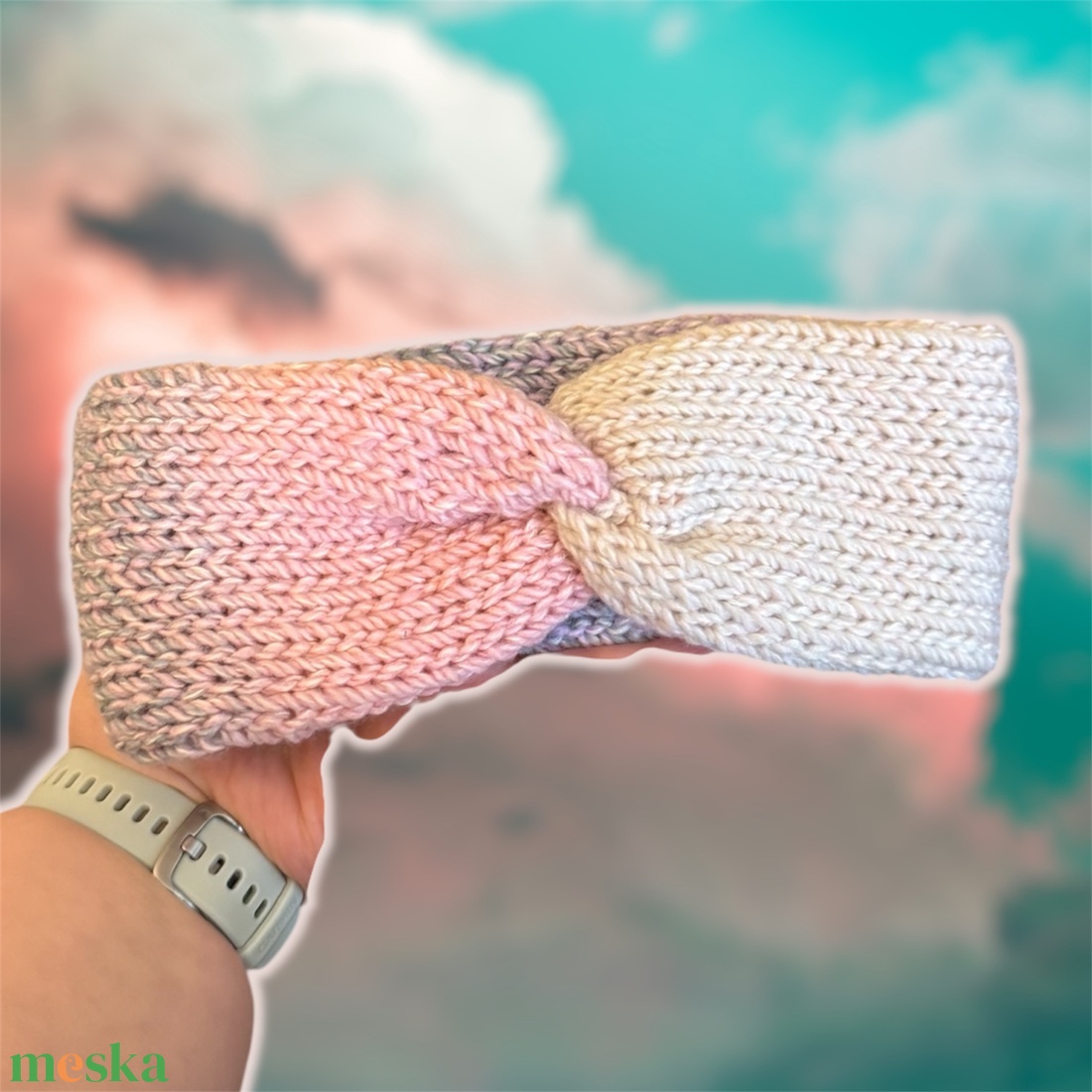 Pamut kötött fülvédő (vékony) - ruha & divat - sál, sapka, kendő - fejpánt - Meska.hu