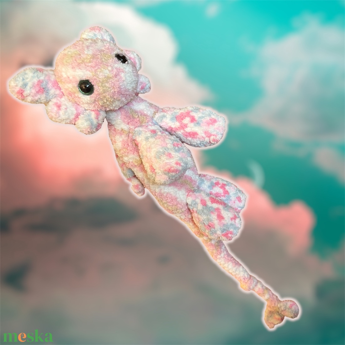 Horgolt óriás sárkány (fogatlan) - játék & sport - plüssállat & játékfigura - plüss sárkány - Meska.hu