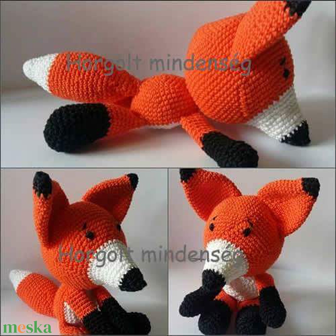Horgolt róka amigurumi - játék & sport - plüssállat & játékfigura - róka - Meska.hu Horgolt róka amigurumi - játék & sport - plüssállat & játékfigura - róka - Meska.hu