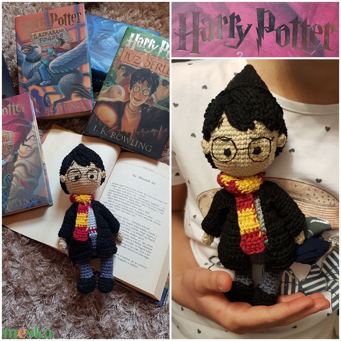 Horgolt kis varázsló amigurumi - játék & sport - plüssállat & játékfigura - ember - Meska.hu Horgolt kis varázsló amigurumi - játék & sport - plüssállat & játékfigura - ember - Meska.hu