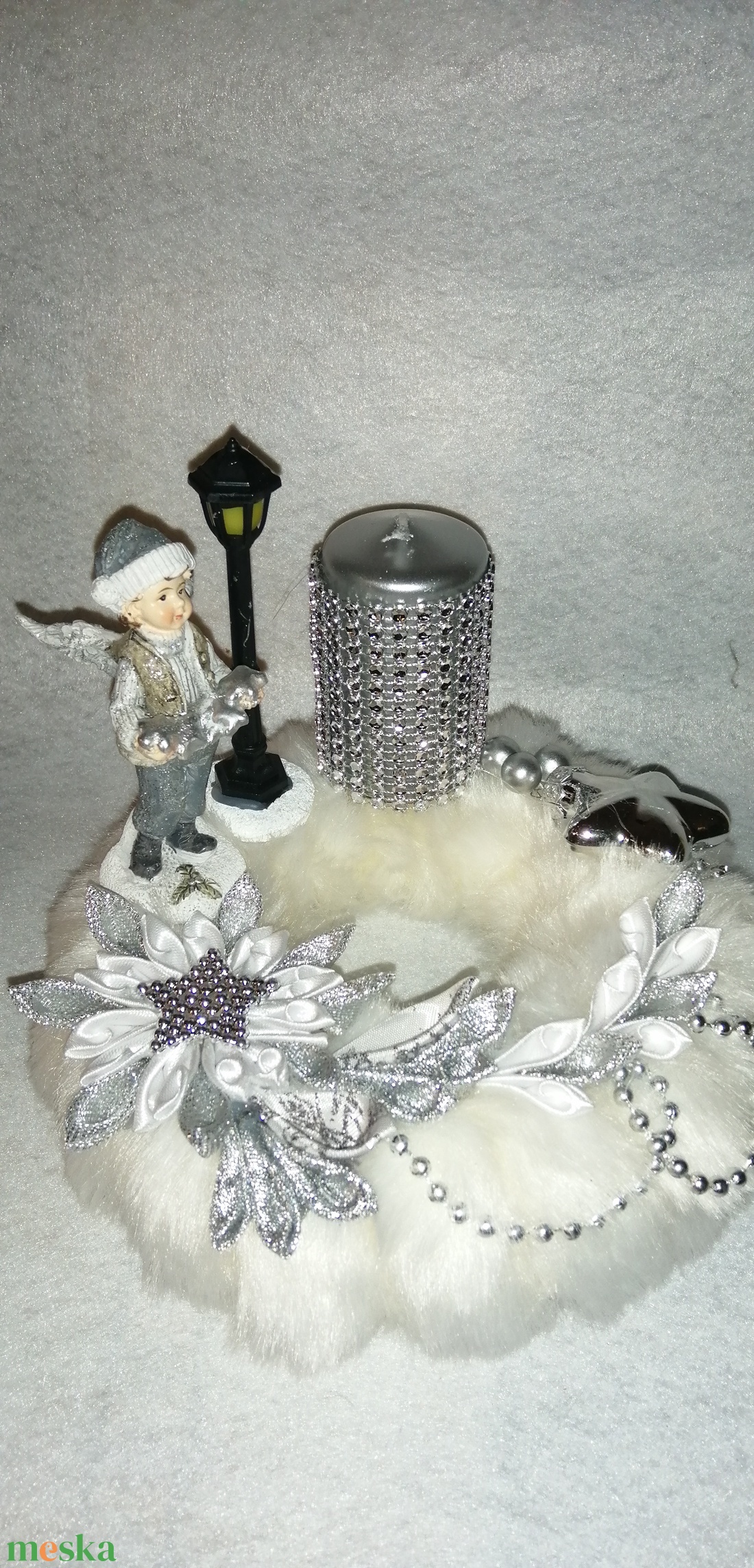 Angyal asztaldísz gyertyával - karácsony - adventi díszek - adventi asztaldísz - Meska.hu Angyal asztaldísz gyertyával - karácsony - adventi díszek - adventi asztaldísz - Meska.hu