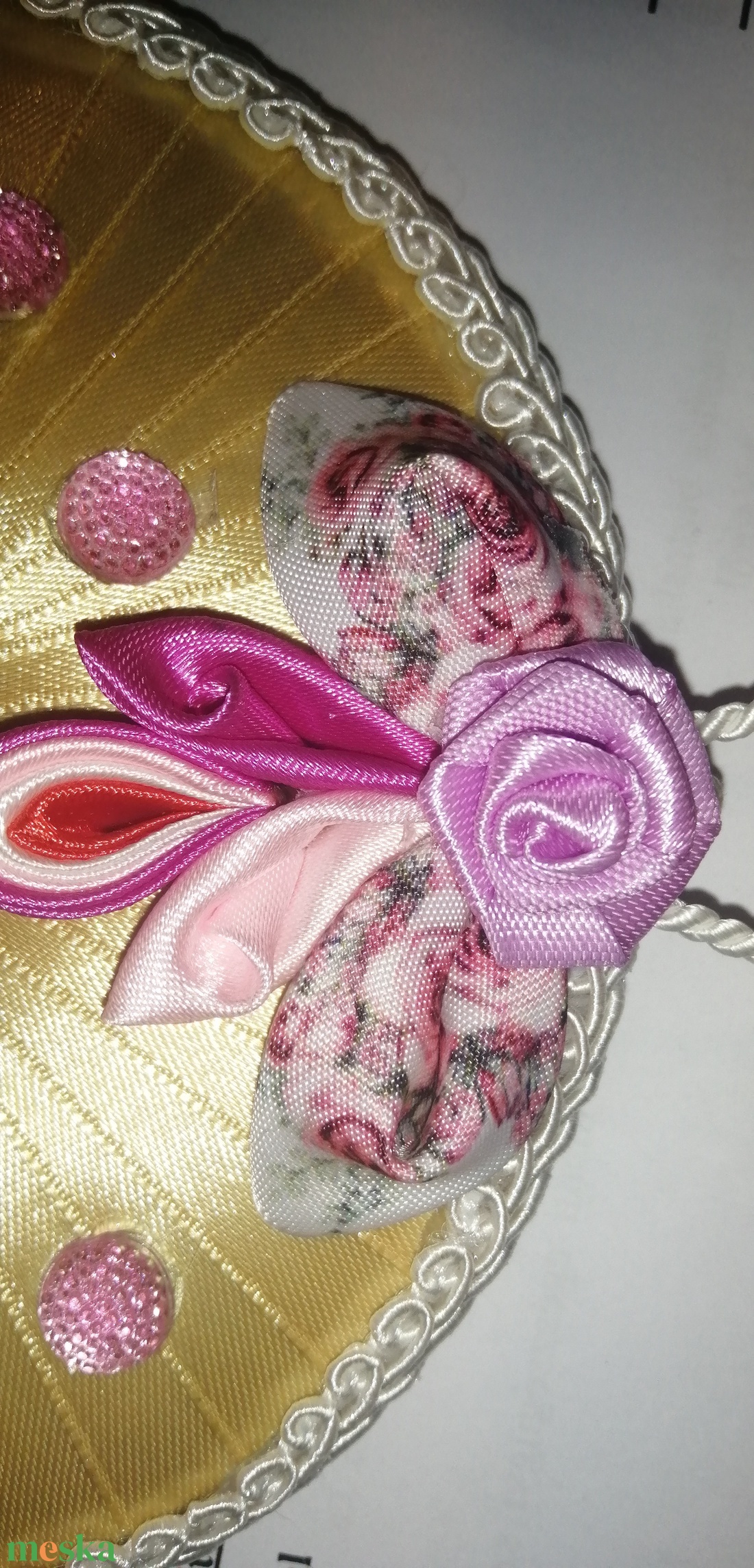 Rózsás ajtódísz - otthon & életmód - dekoráció - ajtó- és ablak dekoráció - ajtódísz & kopogtató - Meska.hu