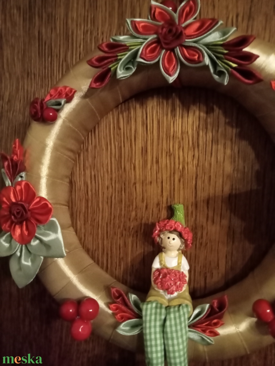 Kertészruhás ajtódísz - otthon & életmód - dekoráció - ajtó- és ablak dekoráció - ajtódísz & kopogtató - Meska.hu Kertészruhás ajtódísz - otthon & életmód - dekoráció - ajtó- és ablak dekoráció - ajtódísz & kopogtató - Meska.hu