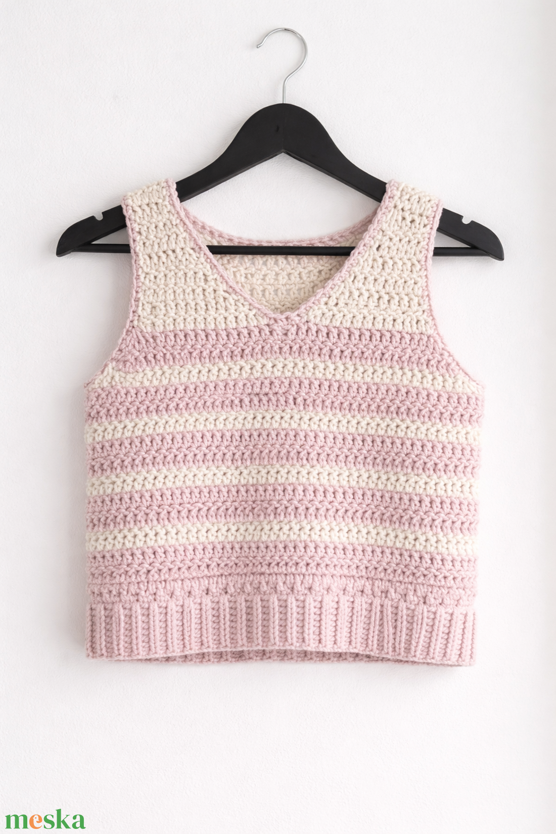 Kézzel horgolt mellénytop - S méret - ruha & divat - női ruha - top - Meska.hu