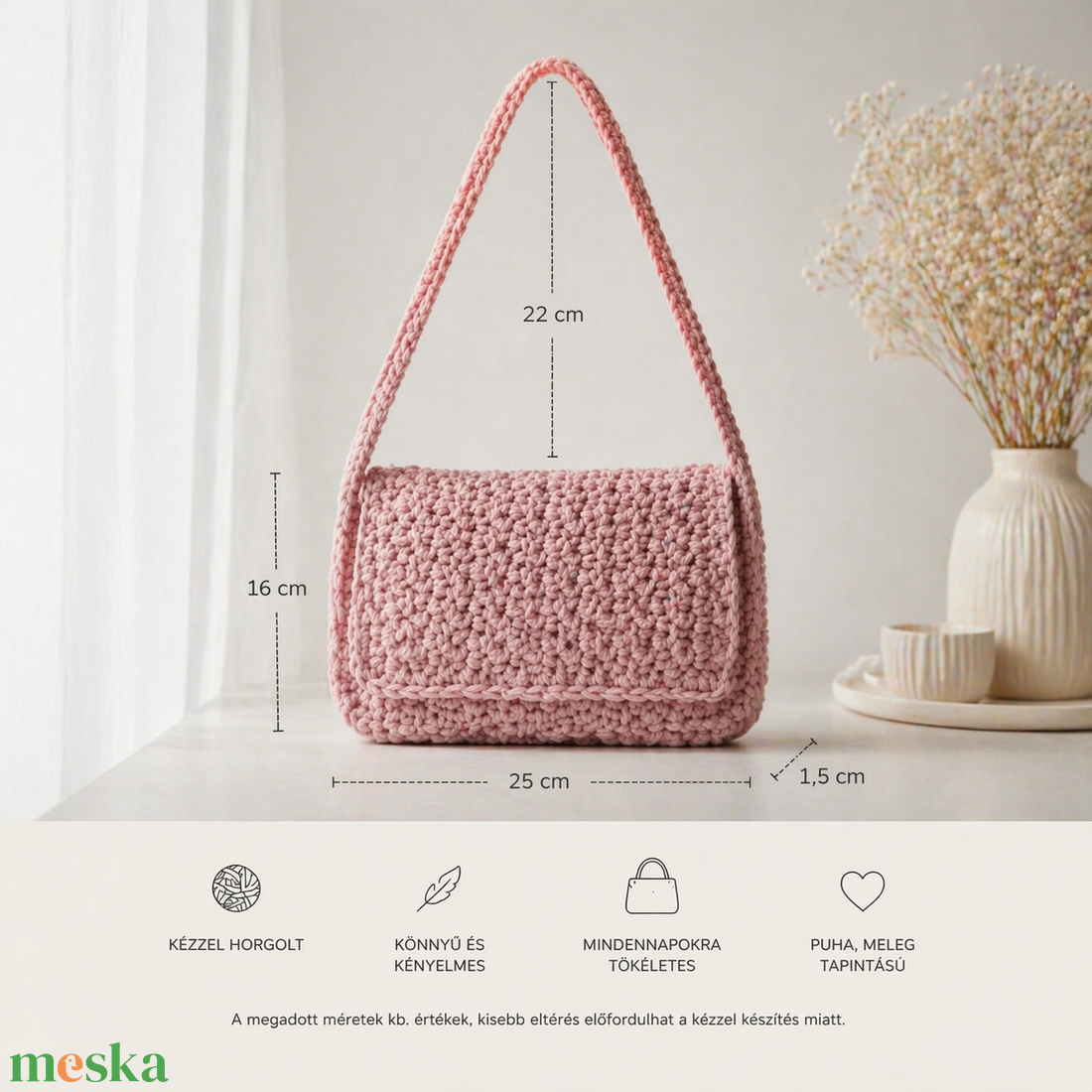 Horgolt válltáska - táska & tok - kézitáska & válltáska - válltáska - Meska.hu