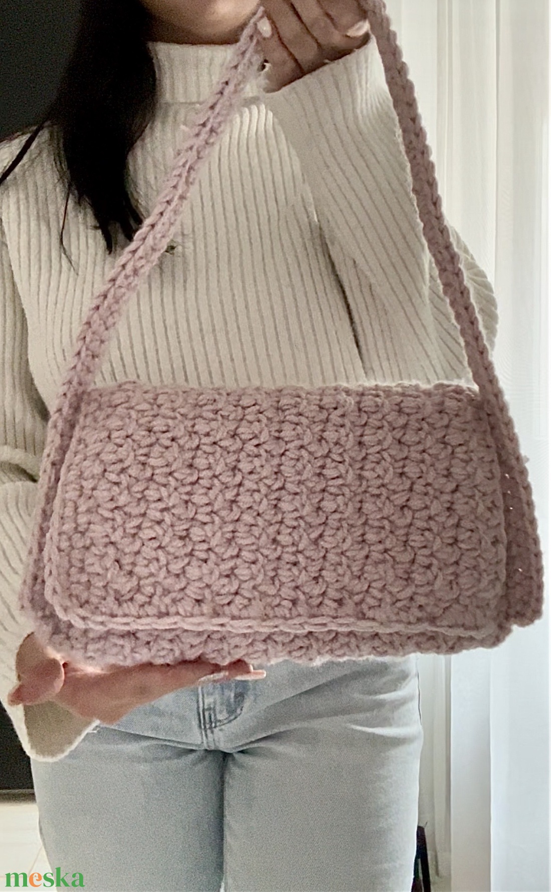 Horgolt válltáska - táska & tok - kézitáska & válltáska - válltáska - Meska.hu