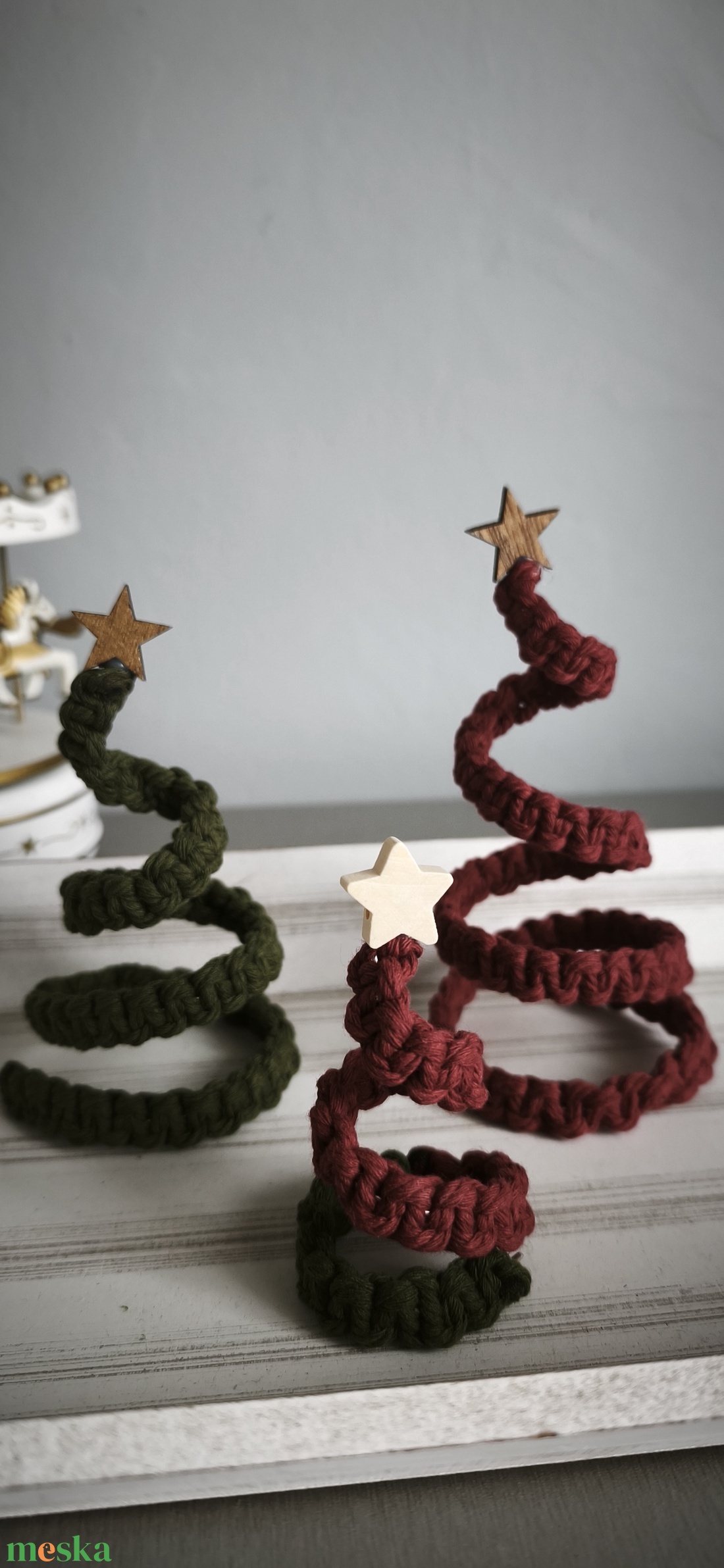 Spirál karácsonyfa - karácsony - karácsonyi lakásdekoráció - ünnepi asztaldekoráció - Meska.hu