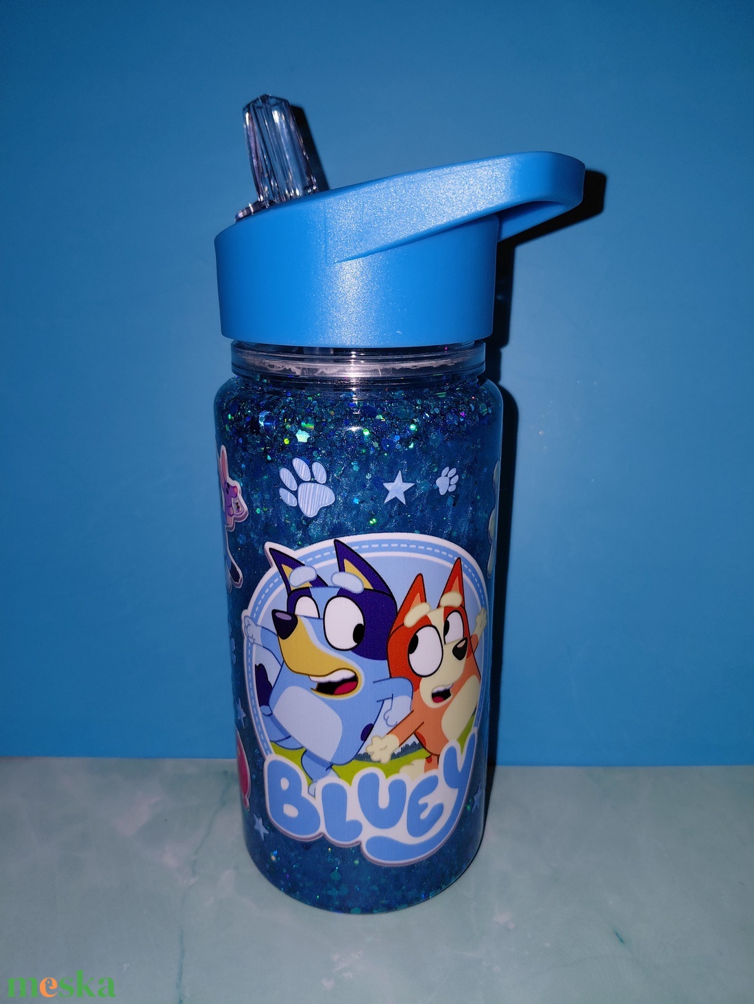 Gyerek kulacs Bluey  - otthon & életmód - konyhafelszerelés, tálalás - italos kellékek - kulacsok - Meska.hu