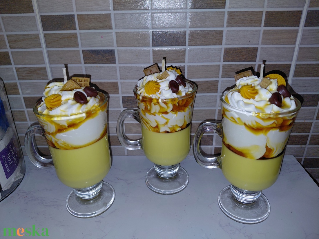 Frappuccino illatú gyertya  - otthon & életmód - gyertya, illat, aroma - gyertya - Meska.hu